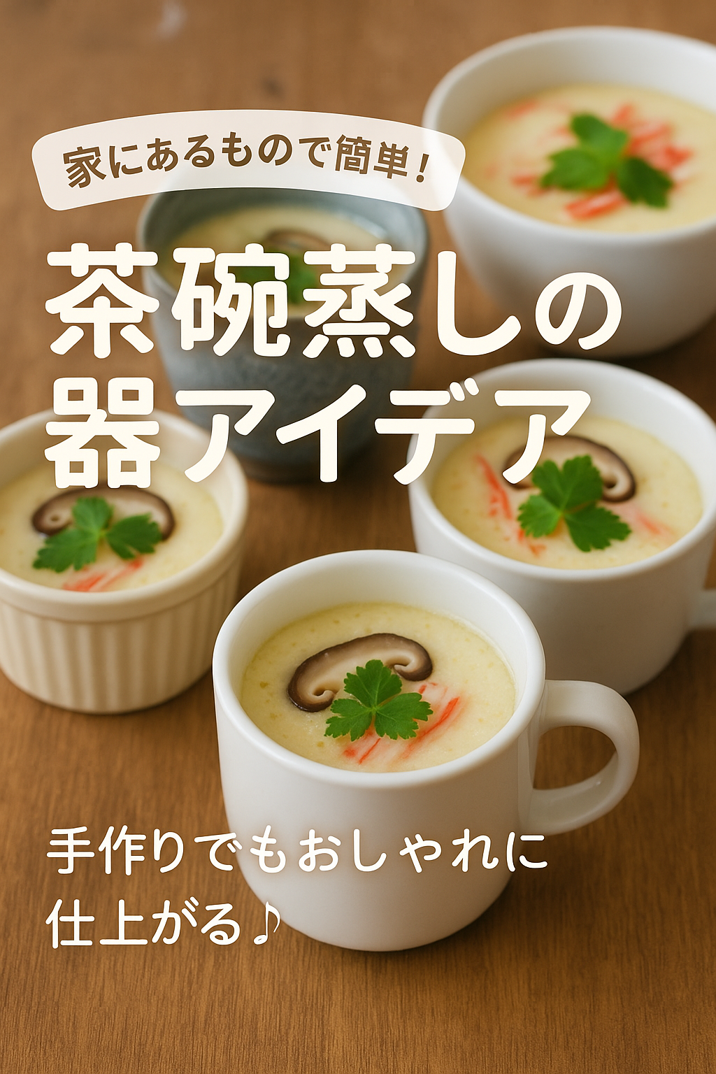 茶碗蒸しの器の代用は何が使える？家庭にあるもので美味しく作れる容器リスト