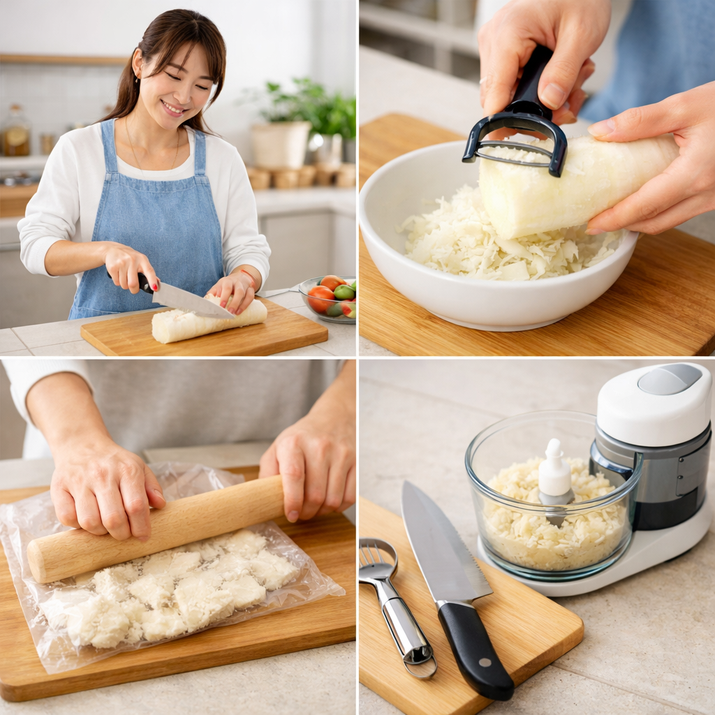 おろし金がない時の最適な代用品！このアイテムで簡単にすりおろせます